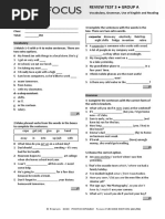 Focus 2 Unit 1 Test PDF | PDF