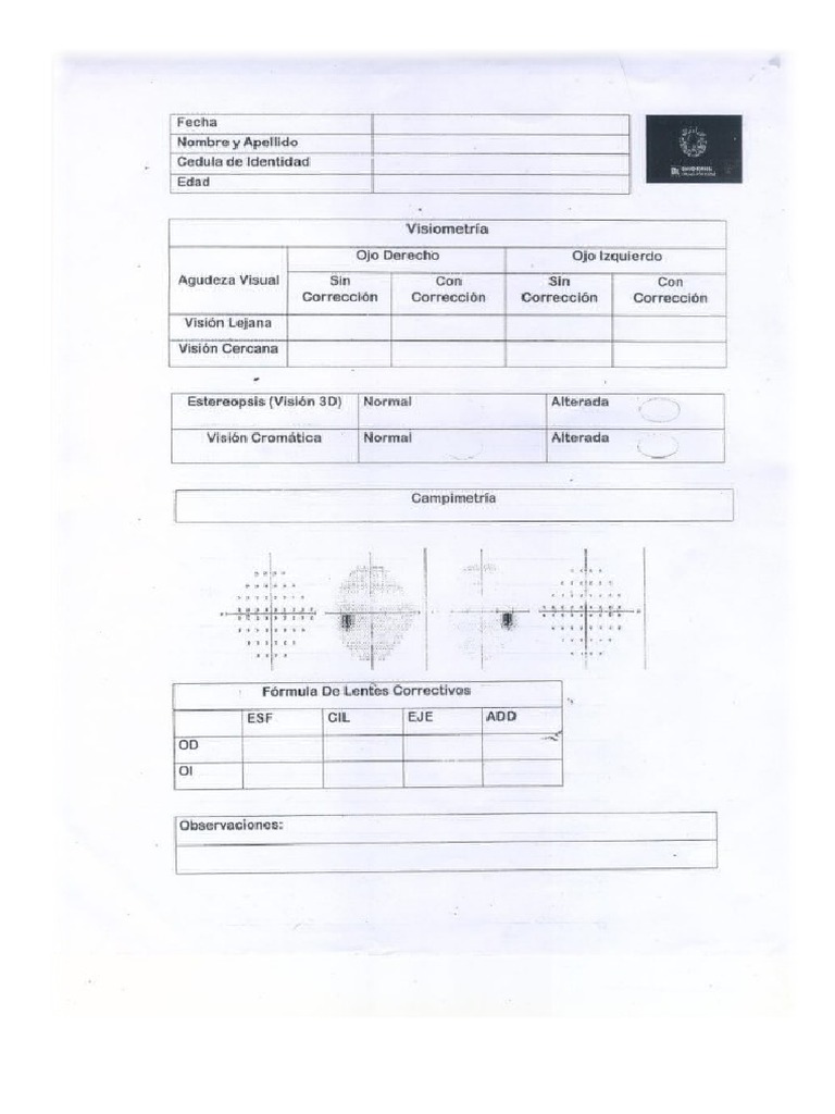 VISIOMETRIA | PDF
