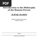 Introduction To The Philosophy of The Human Person