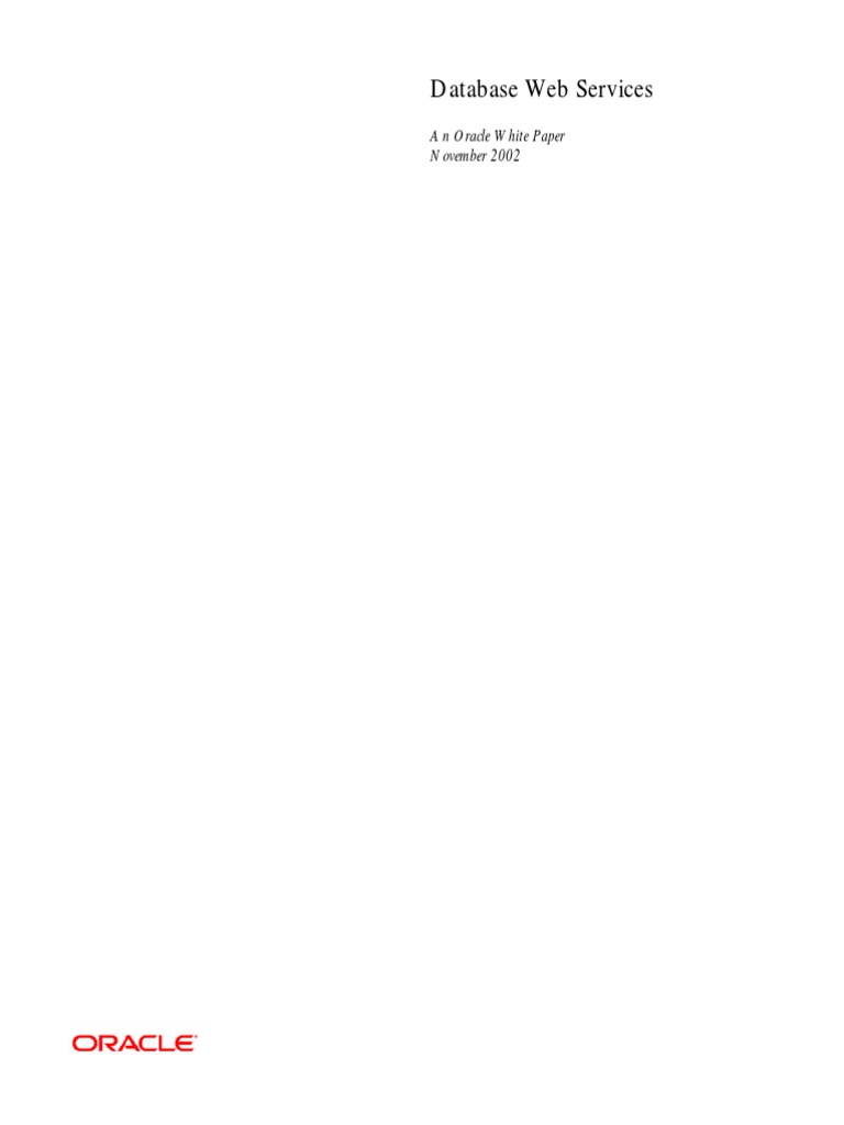 Database Web Services | PDF