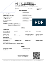 Hematologia: Cédula de Identidad: 22106725 Edad: 26 Años Fecha: 04/02/2022