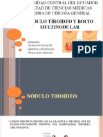 Nodulo Tiroideo y Bocio Multinodular