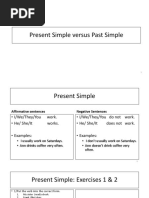 Present Simple Versus Past Simple