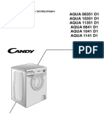 Инструкция Candy Aqua 1041 d1