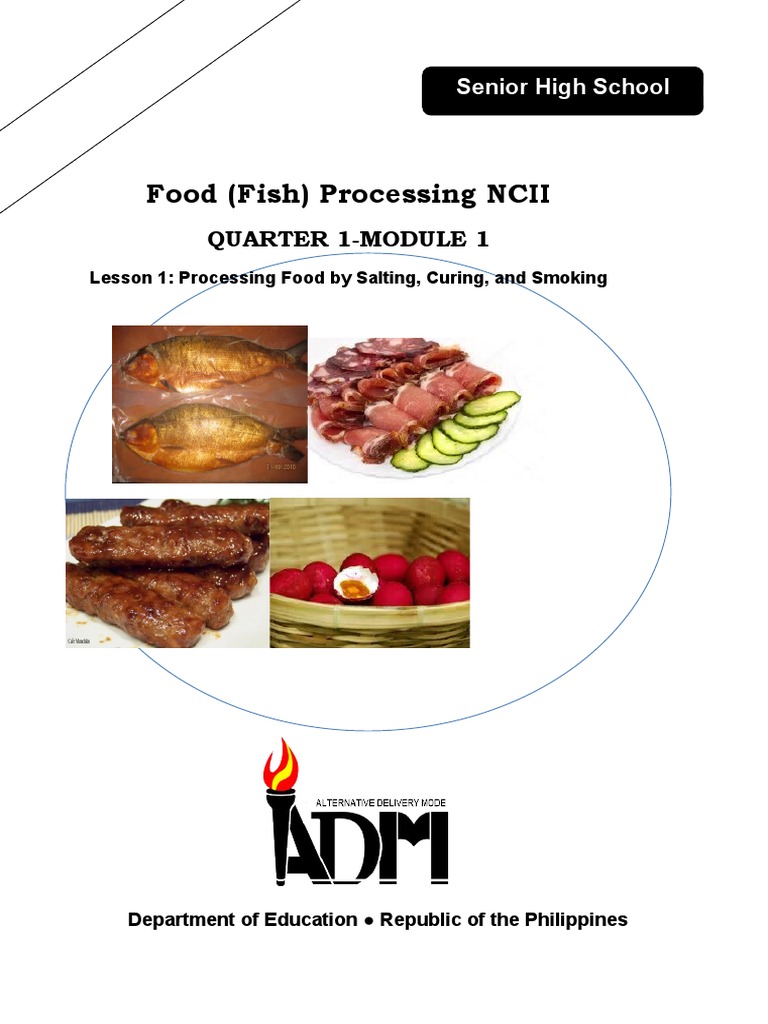 Food (Fish) Processing Ncii Shs Reference Book PDF Refrigerator
