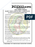 Campeonato Guadalupano de Fulbito 2021 - Bases