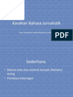 PPT Karakter Bahasa Jurnalistik