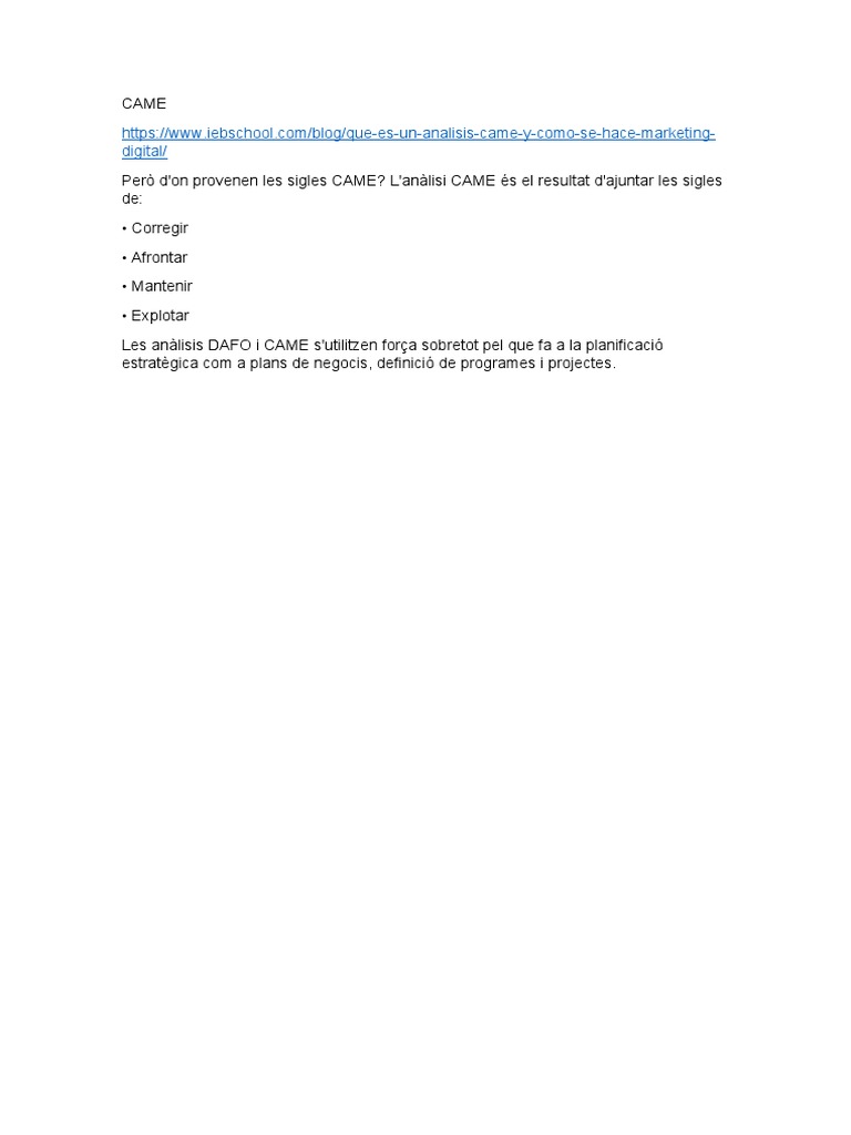 came-definition-pdf