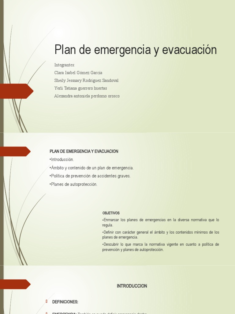 Plan de Emergencia y Evacuación | PDF | Planificación | Valores