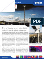 Camara Termografica Flir Con Pantilt para Deteccion Temprada de Incendios en Almacen de Carbon