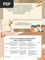 Transforming Analytic Rubric Into Holistic Rubric FINALISM OUTPUT