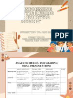 Transforming Analytic Rubric Into Holistic Rubric FINALISM OUTPUT