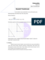 Revision Note - Matematika Kelas 11 - Transformasi