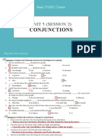 Basic TOEIC - U5 - Conjunctions (Session 2)