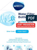 Brita Waterfilterbottle Instruction Manual en PL ES PT