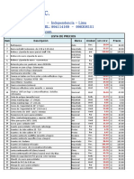 Lista de Precios Marzo 2022 Completo