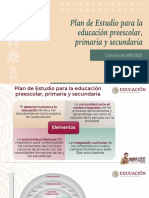 Plan de Estudio para la educación preescolar, primaria y secundaria 
