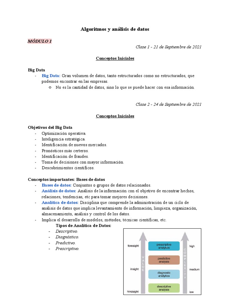 Fundamentos de Big Data y Análisis de Datos | PDF | Big Data | Análisis ...