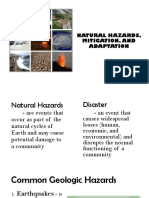 Natural Hazards Mitigation and Adaptation