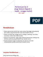 Histologi Sistem Pencernaan 1: Rongga Mulut