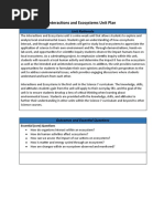 Unit Plan For Interactions and Ecosystems