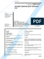 NBR 6014 - 1980 - Pb 487 - Marcacao Impressa Para Resistores Fixos