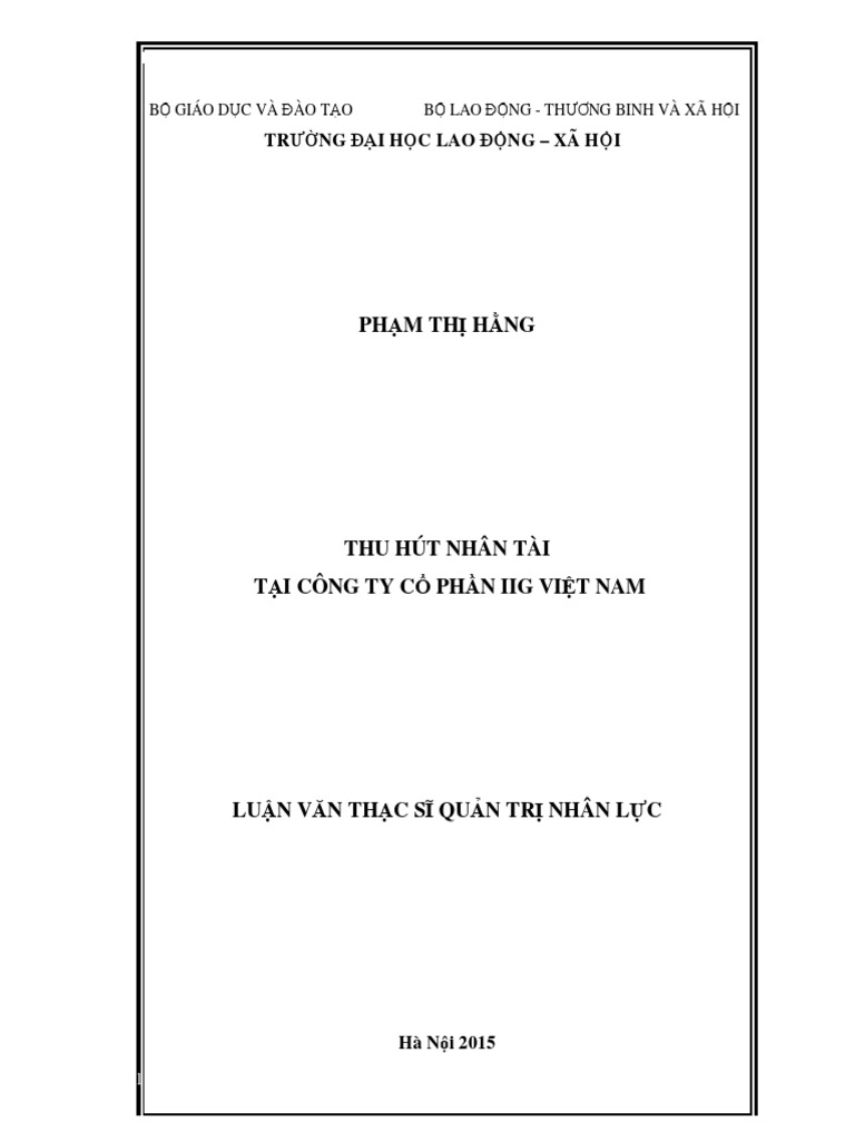 (123doc) Thu Hut Nhan Tai Tai Cong Ty Co Phan Iig Viet Nam | PDF