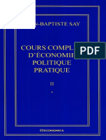 Jean-Baptiste Say Oeuvres Complètes _ Cours Complet d'Économie Politique Pratique en 2 Volumes ( PDFDrive )