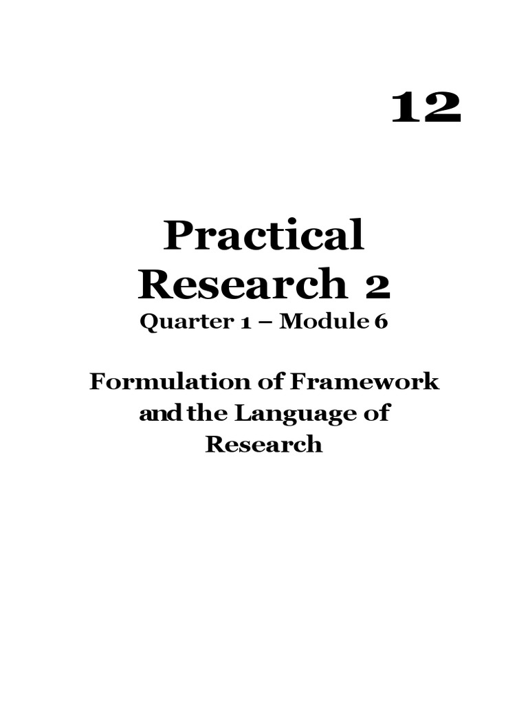 Conceptual Framework in Research Module 6 | PDF | Conceptual Model | Theory