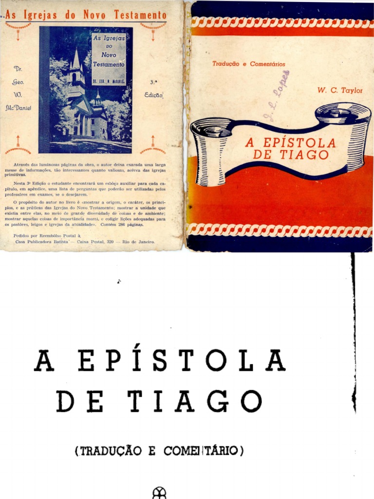 A Epistola de Tiago, W. C.