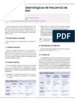 Medidas Epidemiológicas de Frecuencia de La Enfernedad