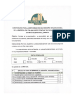 Cuestionario para La Determinación Del Rediseño Organizacional