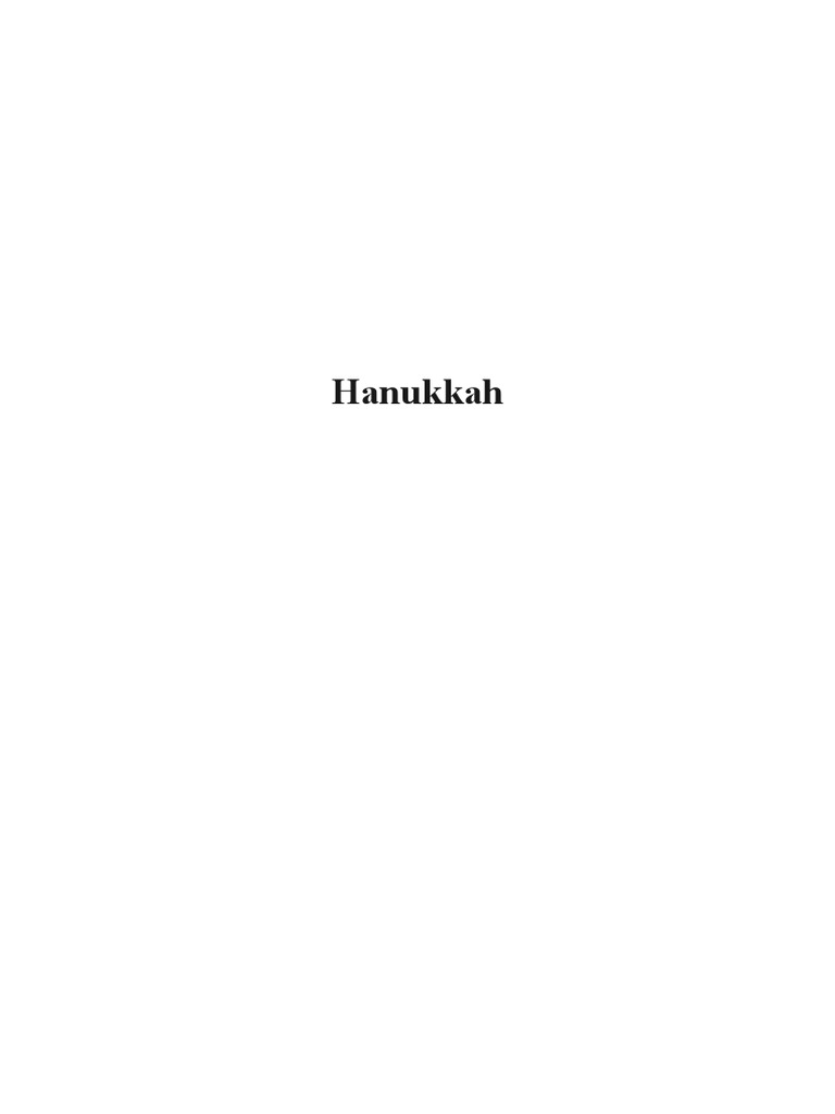 Hanukkah | PDF | Hanukkah | Maccabees