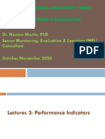 Map 720-M&e Lectures 3-Performance Indicators