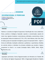 Introdução A Higiene Ocupacional e Pericias 2021 Novo Padrão