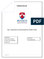 Problems of Capital Markets and Financial Inclusion in India