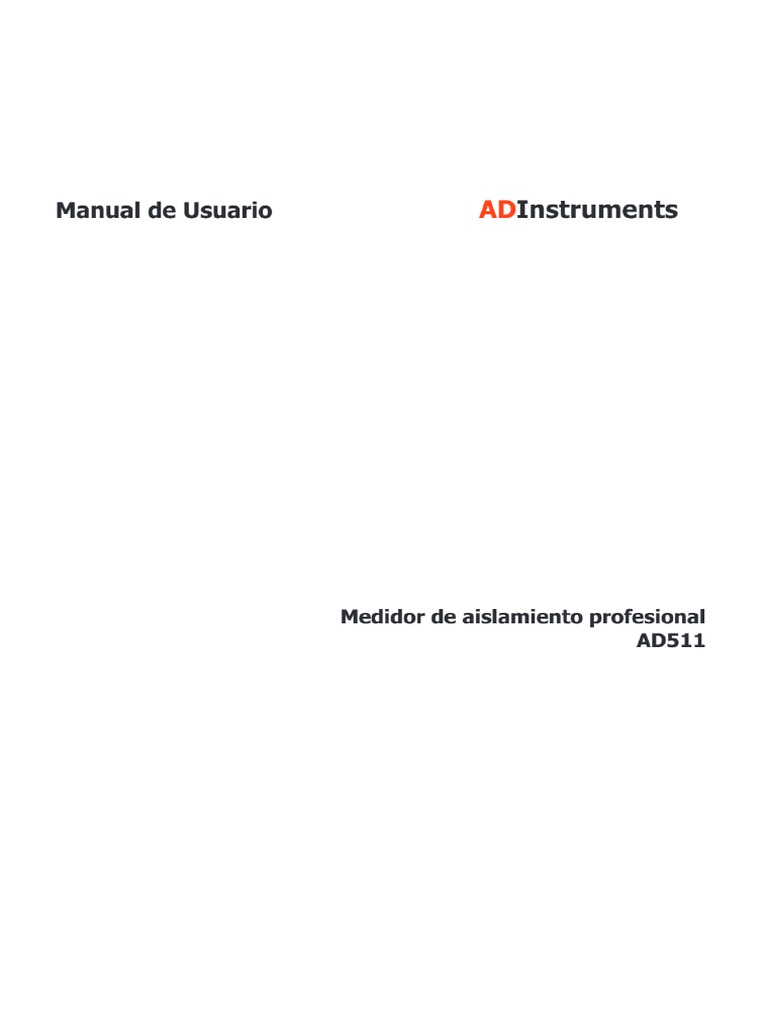 UNI-T UT511 Especificación - Manualzz | PDF