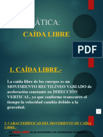 Tema 3. Cinemática - Caída Libre