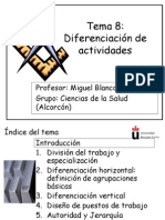 Tema 8 Diferenciación de actividades