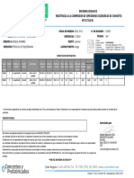 Informe de Ensayo Resistencia A La Compresión de Especímenes Cilíndricos de Concreto NTC 673:2010