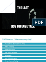 OWASP LA The Last XSS Defense Talk Jim Manico 2018 08