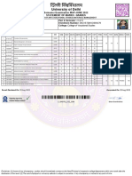 University of Delhi: Semester Examination MAY-JUNE 2022 Statement of Marks / Grades