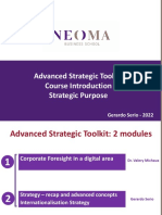 Advanced Strategic Toolkit Course Introduction