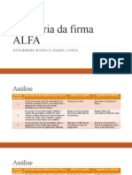 Auditoria da firma ALFA - Procedimentos fracos e sugestões de melhoria