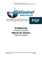 Manual Antapaccay Contratistas - Pase de Equipos