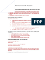 Financial Markets & Instruments - Assignment 1