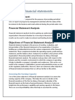 Analysis of Financial Statements