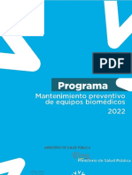 Protocolo Programa de Mantenimiento Preventivo de Equipos BiomÉdicos