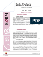 Resoluciones y disposiciones de la Comunidad Autónoma de la Región de Murcia