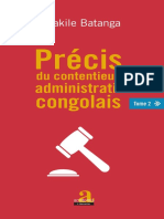 Précis Du Contentieux Administratif Congolais. Tome 2. Botakile Botanga